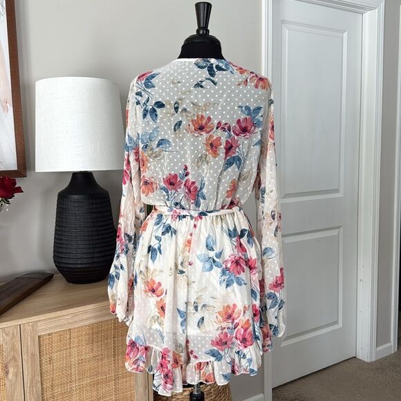 Fashion Nova Floral Long Sleeve Romper - Picture 4 of 8